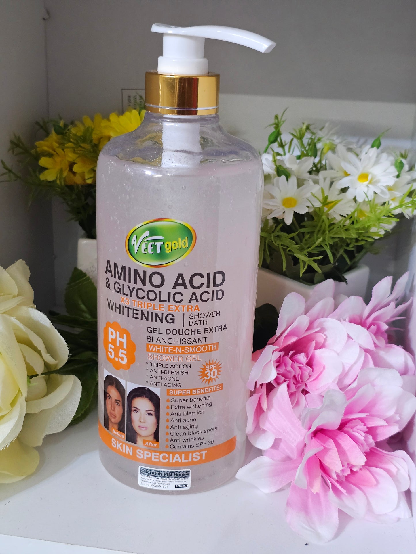 Veet gold Amino acid and glycolic acid shower gel