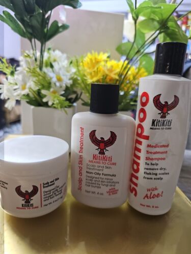 Kitikiti Scalp & Skin Treatment, Shampoo And Conditioner Original 4oz