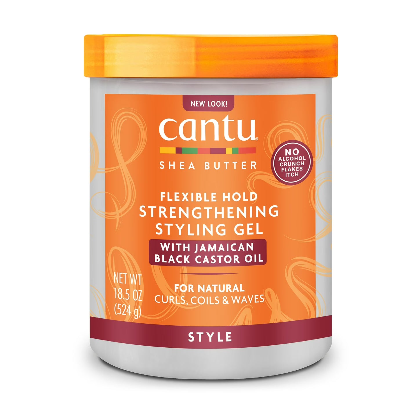 Cantu Flexible Hold Strengthening Styling Gel with Jamaican Black Castor Oil 18.5 fl oz