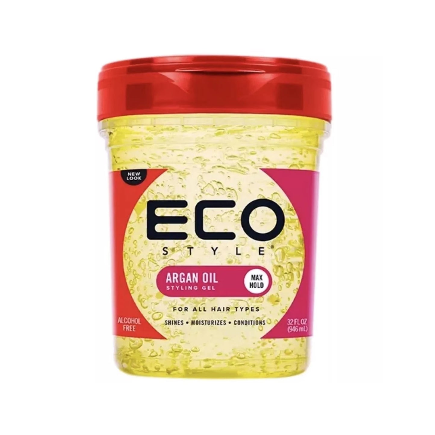 Eco Styler Professional Hair Styling Gel with Argan Oil, 10 Max Hold, 32 Oz