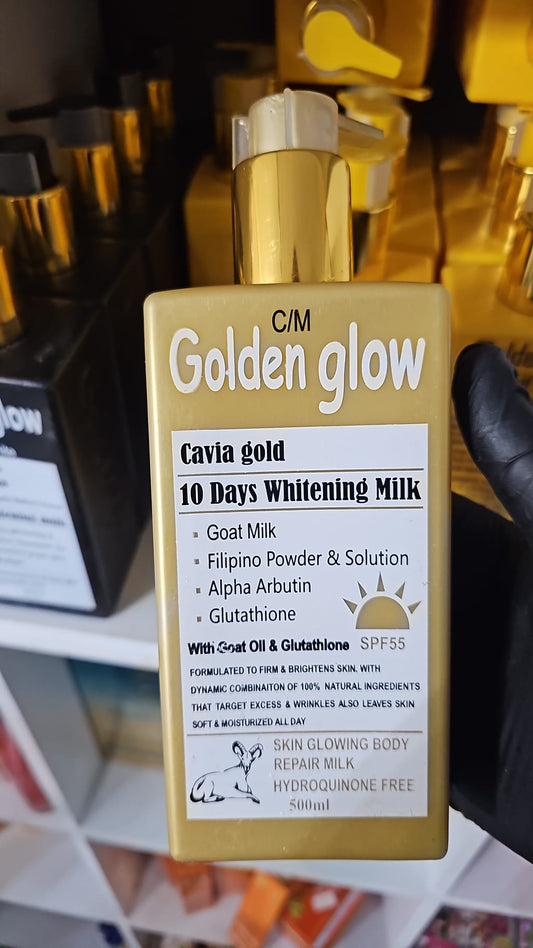 Golden glow cavia gold 10 days whitening milk