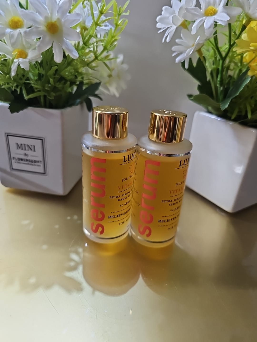 Lumine carrot extra strong whitening & firming serum 50ml x2