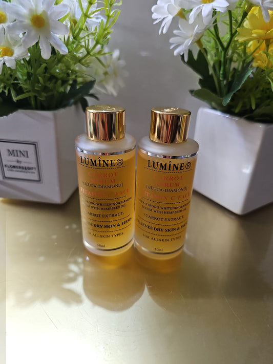 Lumine carrot extra strong whitening & firming serum 50ml x2