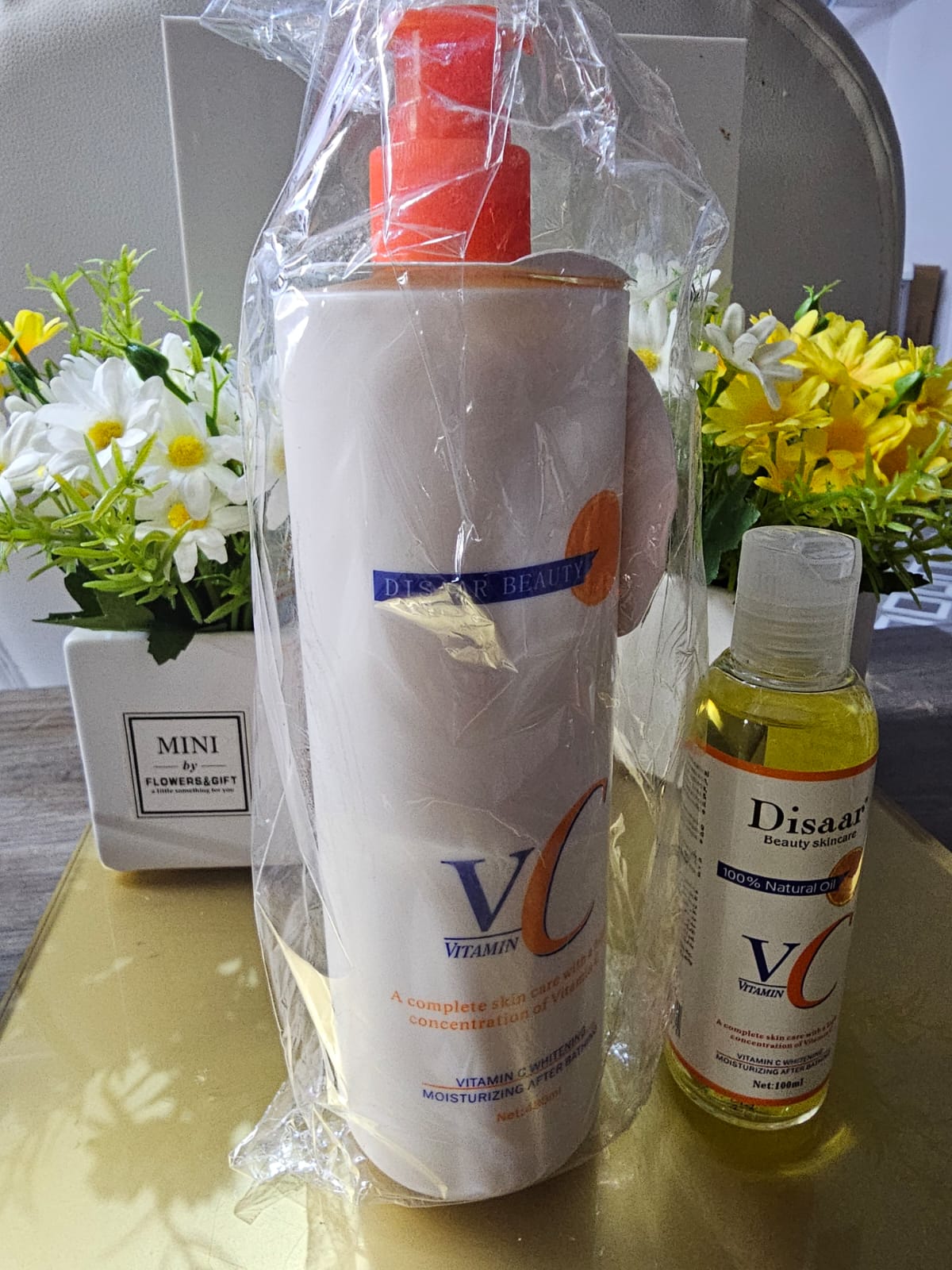 Disaar beauty vitamin c brightening lotion with 100ml body oil