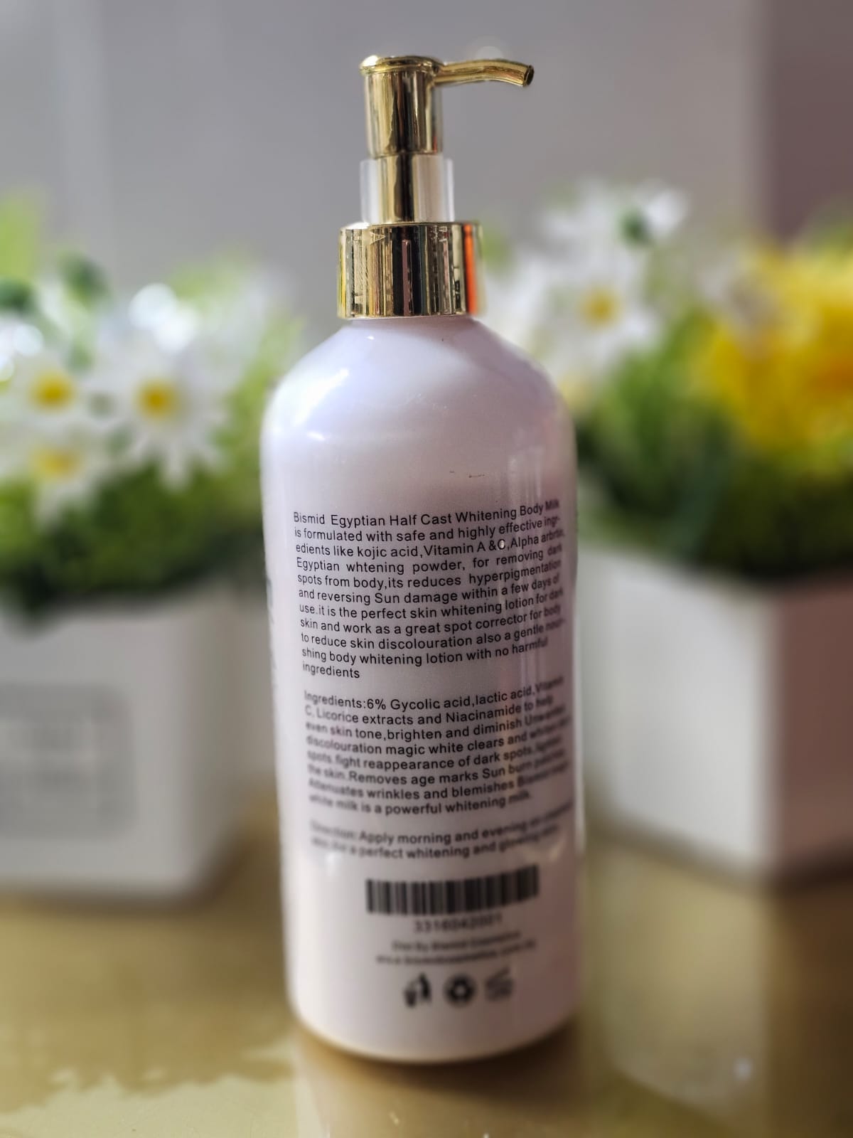 Bismid egyptian half cast whitening body milk 500ml