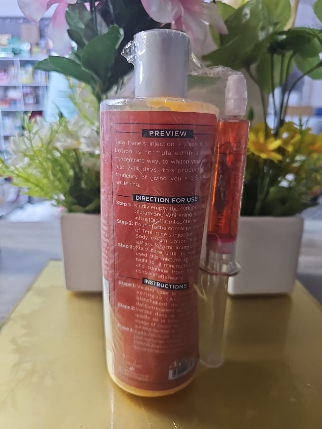 Tera irene's carrot whitening body lotion with injection