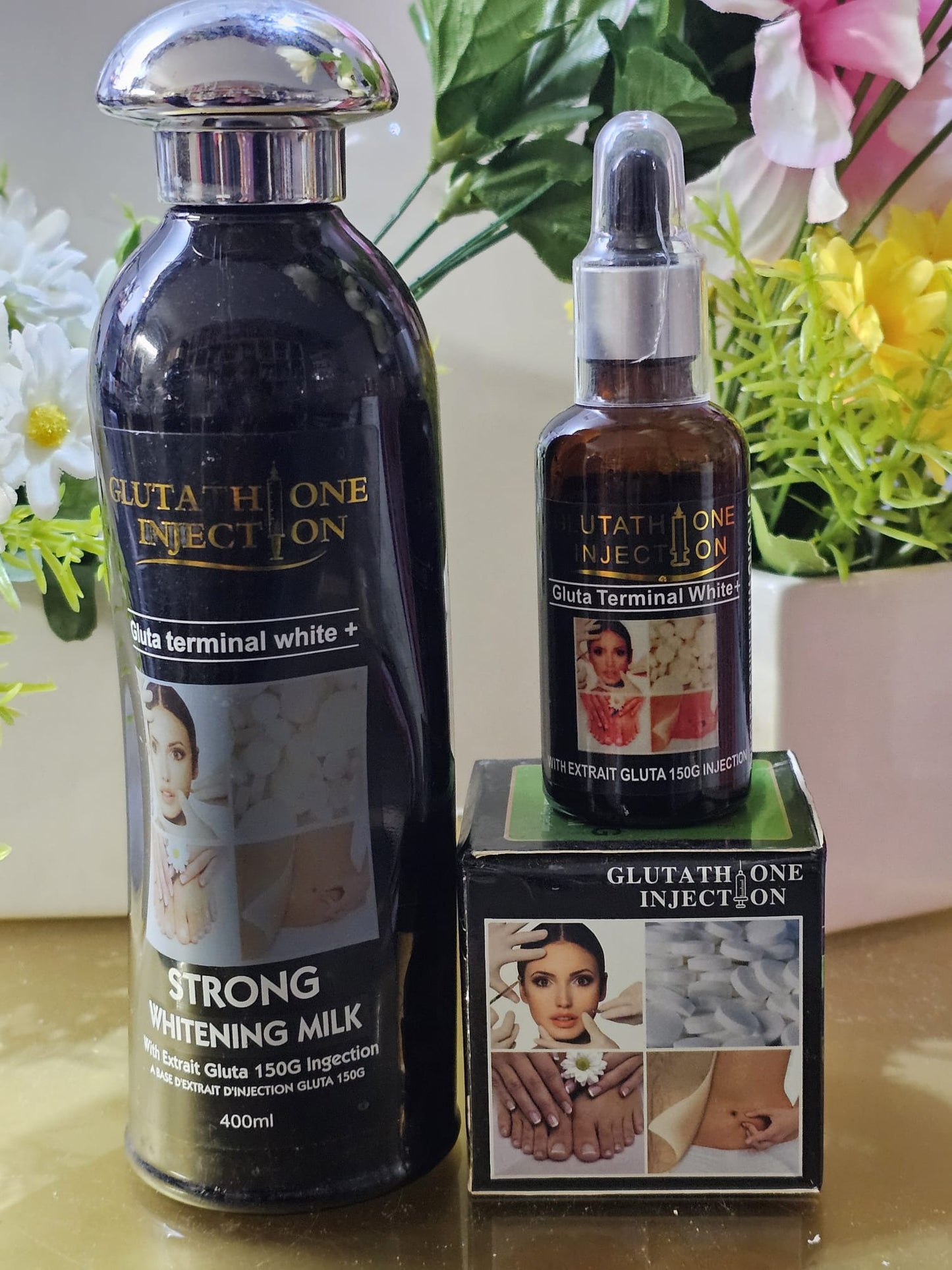 glutathione injection carrot gluta whitening lotion, serum & face cream