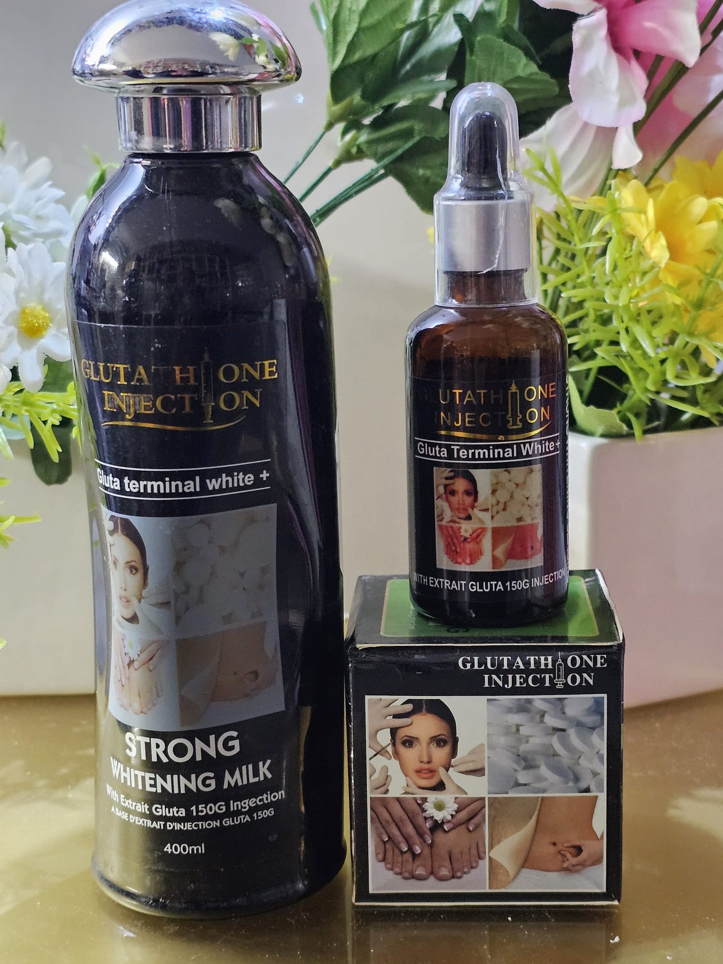 glutathione injection carrot gluta whitening lotion, serum & face cream