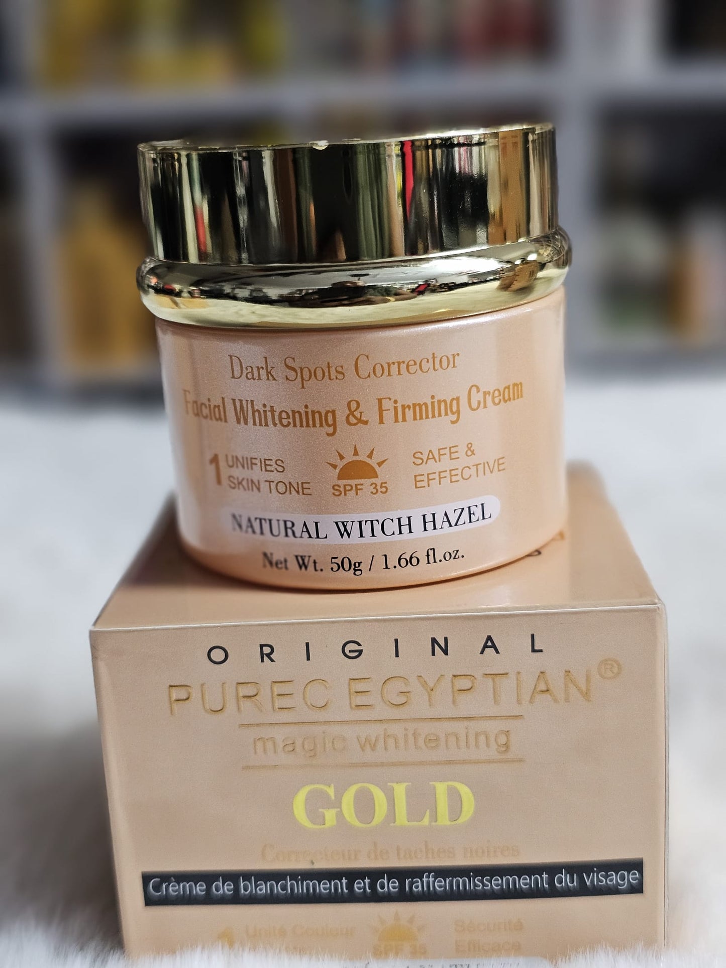 Purec egyptian gold magic whitening facial whitening & firming cream 50g