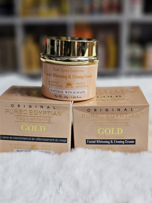 Purec egyptian gold magic whitening facial whitening & firming cream 50 x3