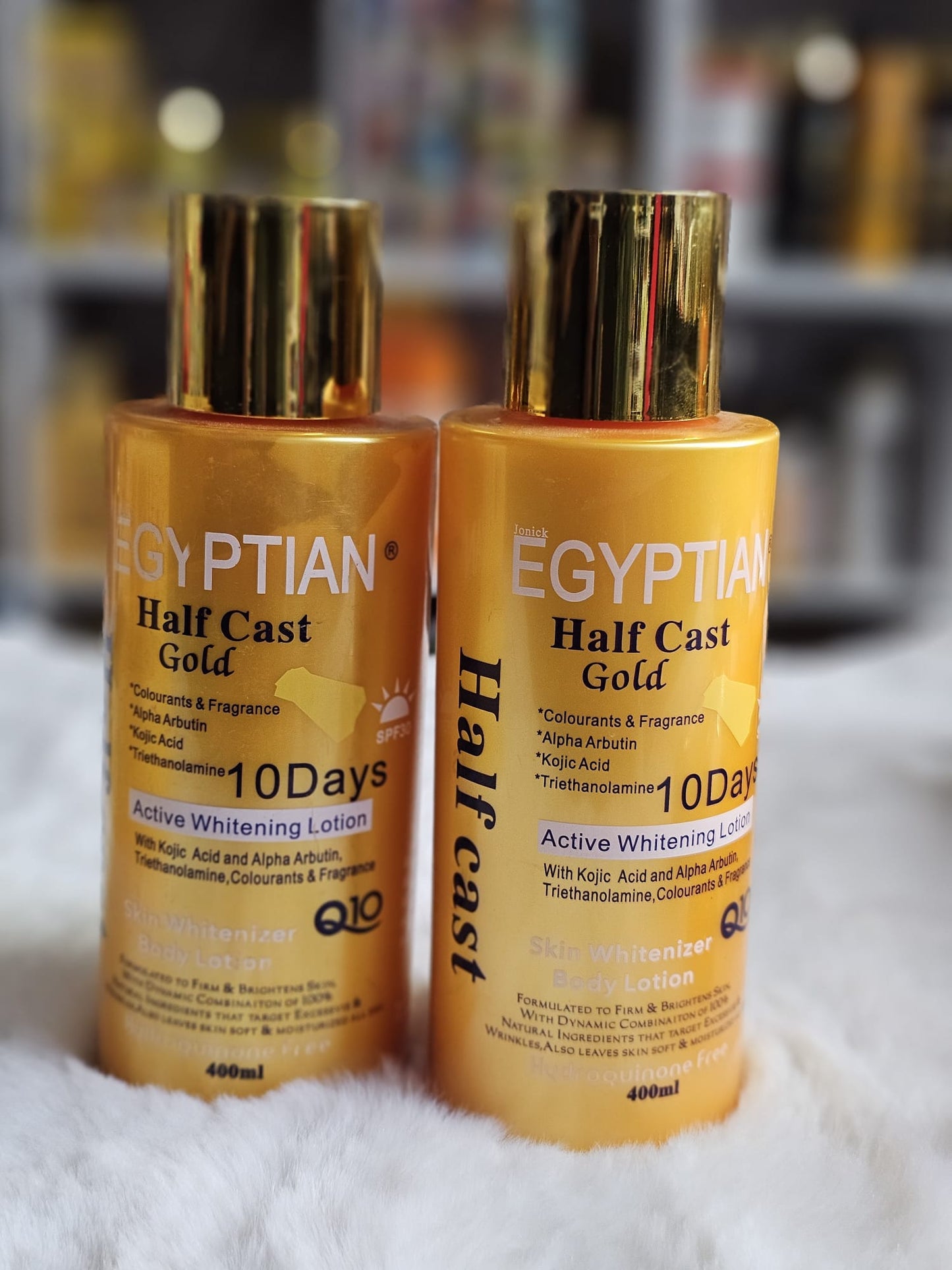 Egyptian half cast carrot active whitening body lotion 400ml x2
