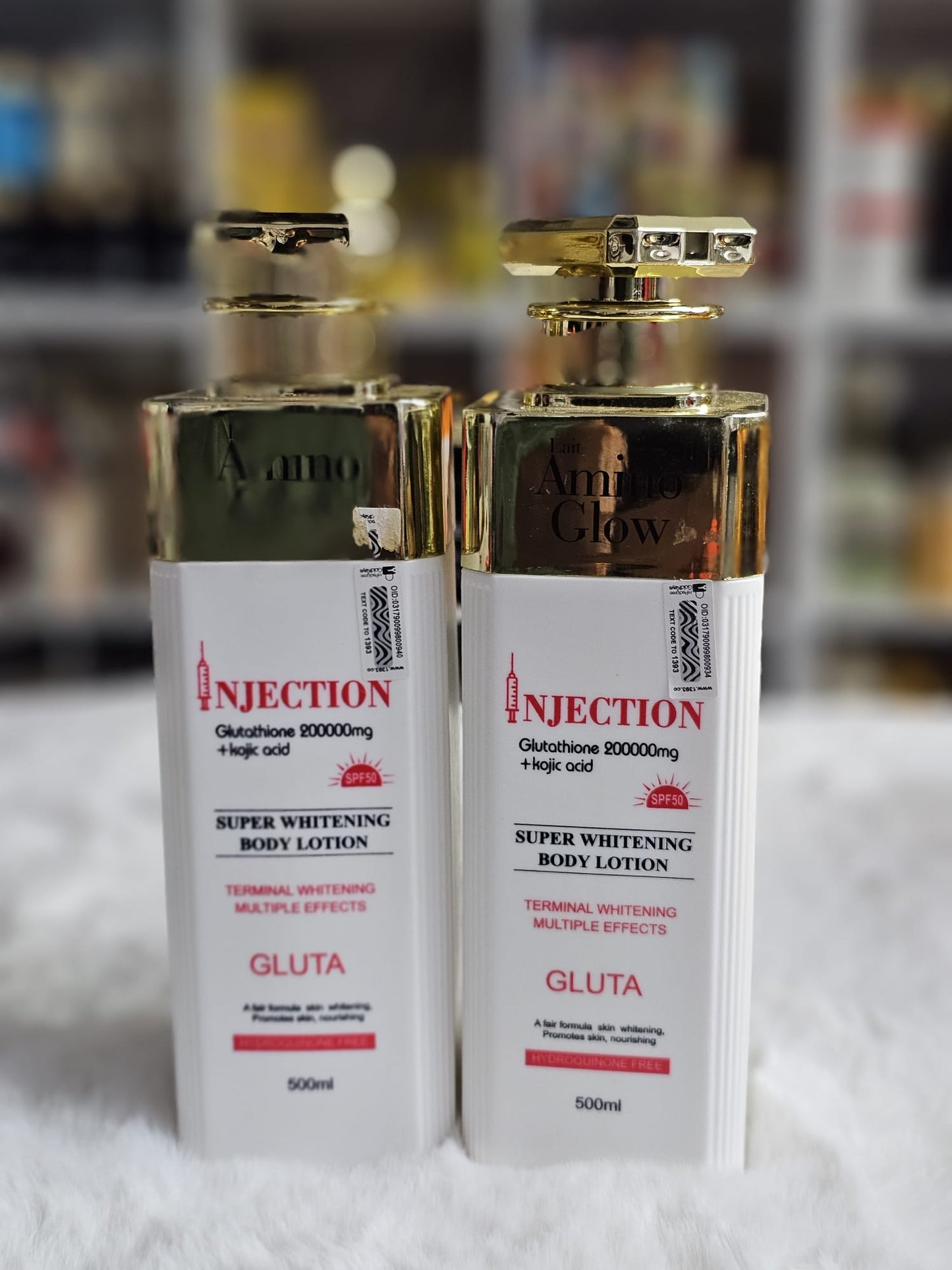 Lait amino glow super whitening lotion 500ml x2