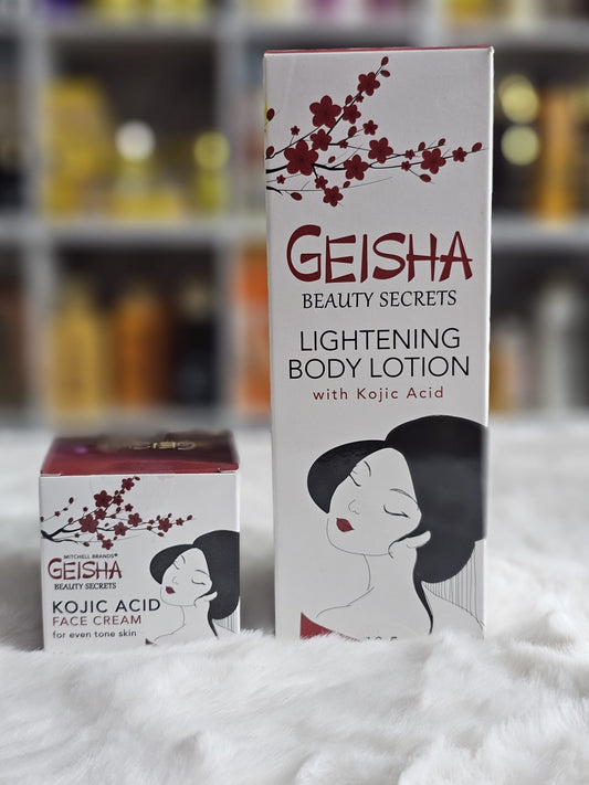 Geisha beauty secrets lightening body lotion with face cream