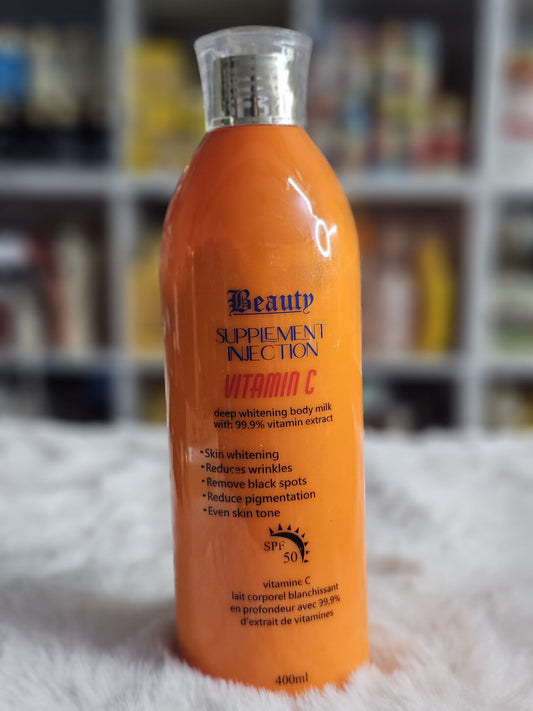 Beauty supplement injection vitamin c body lotion 400ml