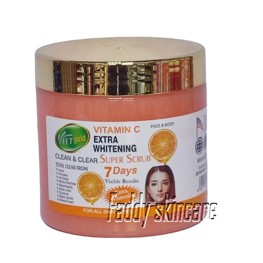 Veet gold vitamin c extra whitening super scrub 650g