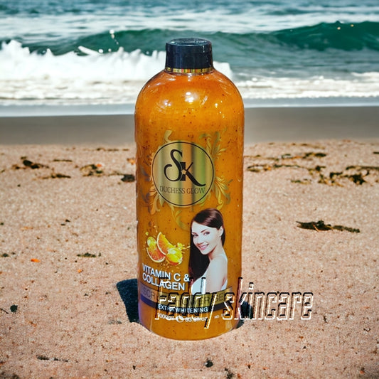 Sk duchess glow  vitamin c & collagen scrub shower gel 1000ml