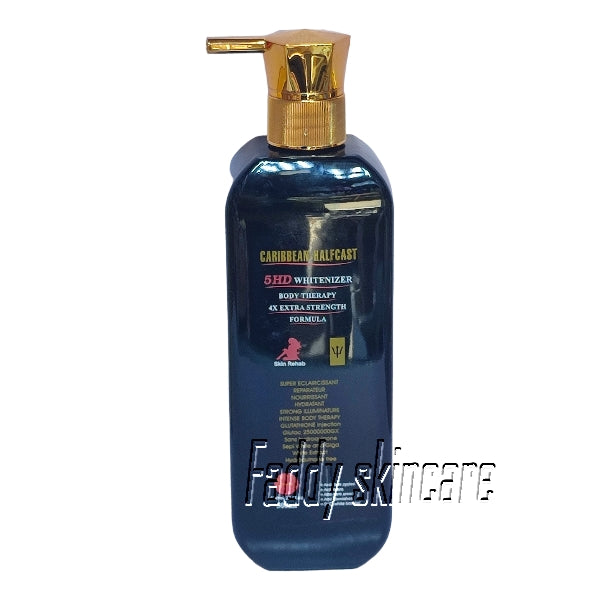 Caribbean half cast 5hd whitenizer body therapy 4x extra strength formular 500ml