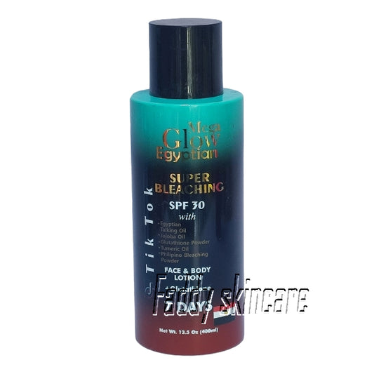 Mega glow egyptian face & body lotion 400ml