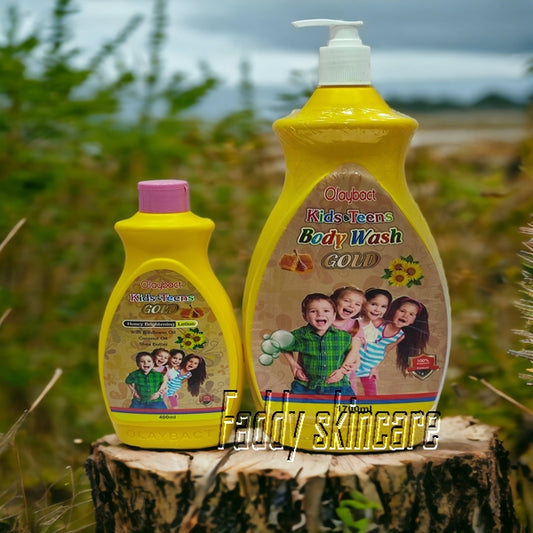 Olaybact gold kids & teens body wash with lotion