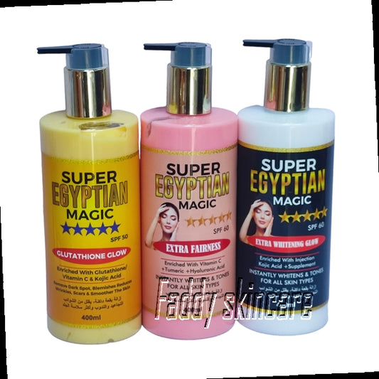 Super egyptian magic glutathione glow, extra fairness & extra whitening glow lotion