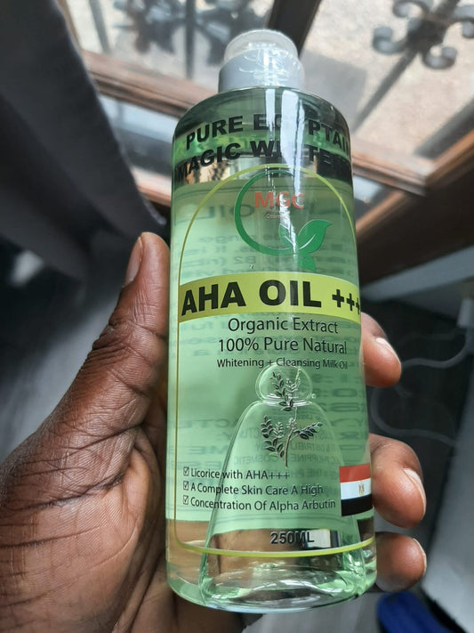 Pure egyptian magic whitening aha +++ whitening & cleansing milk oil  250ml