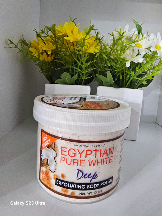 Egyptian pure white deep exfoliating body polish 300ml