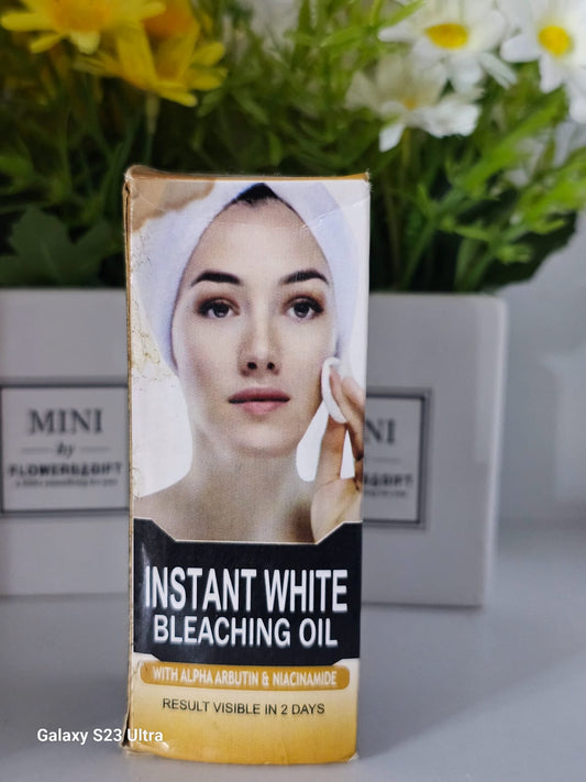 Instant white bleaching oil
