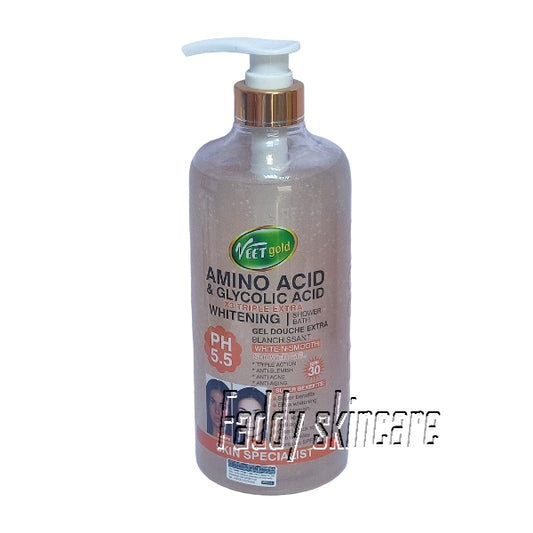 Veet gold amino acid & glycolic acid whitening shower bath 1000ml