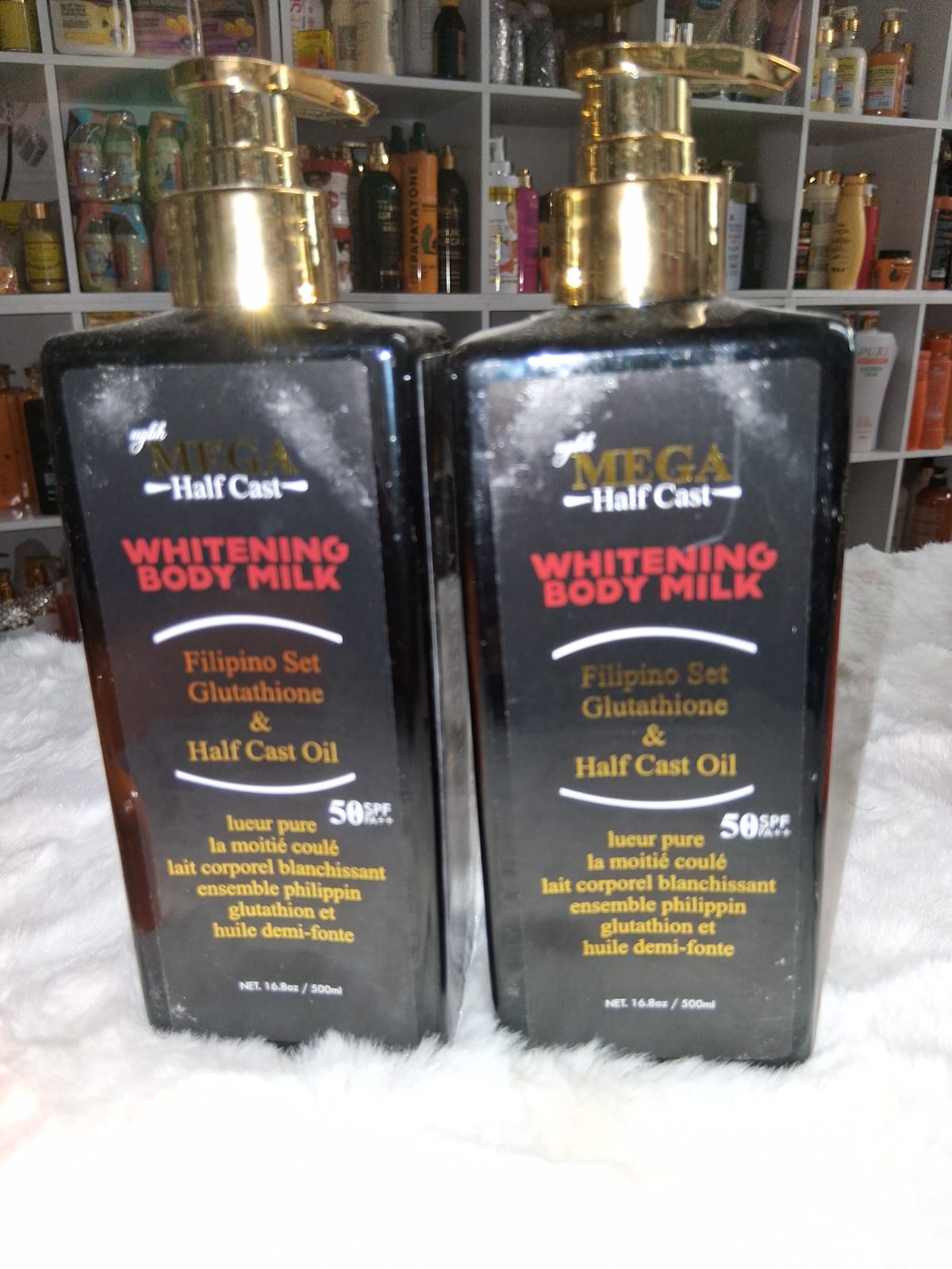 Mega half cast whitening body milk
