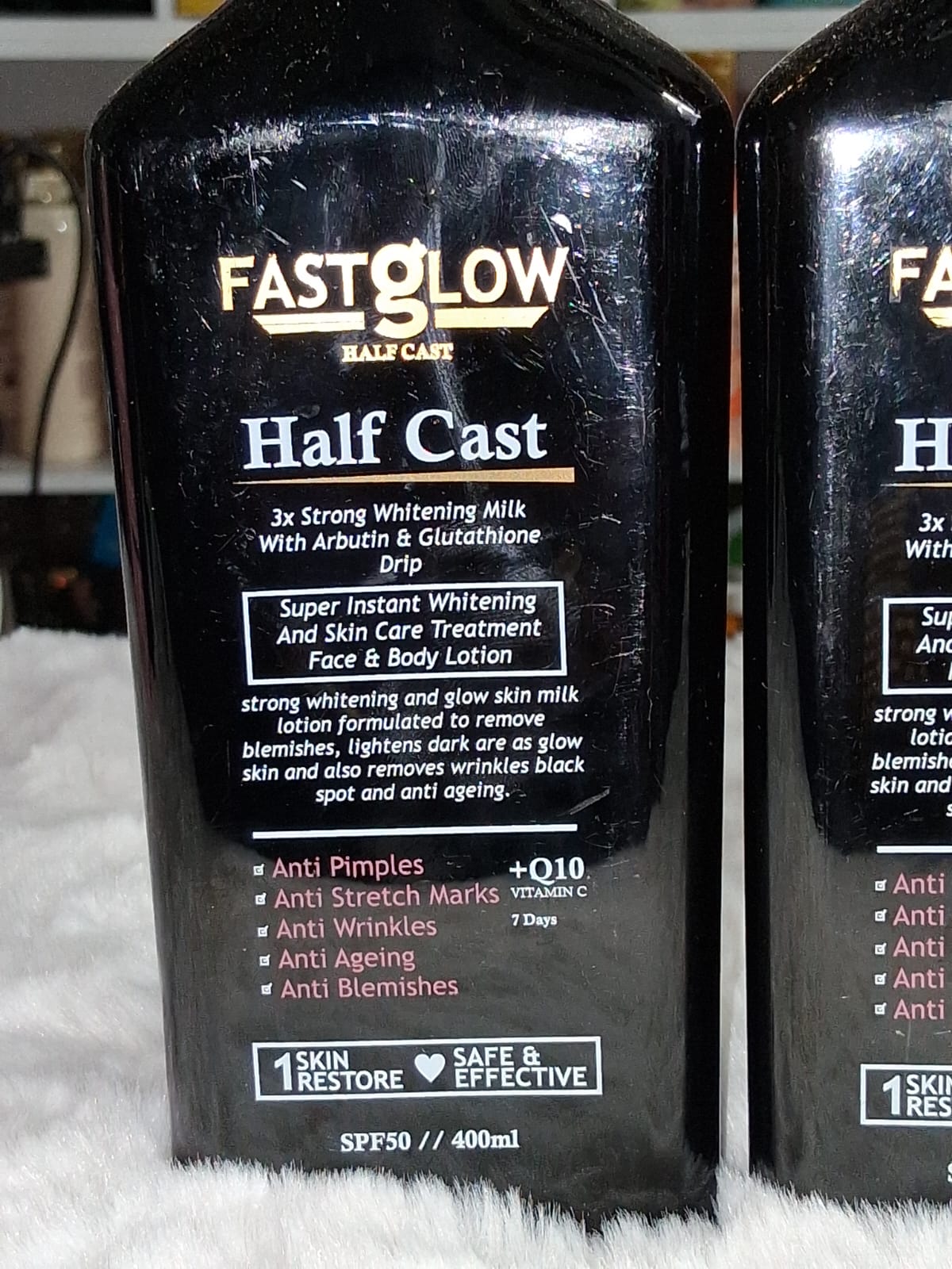 Fast glow half cast 3x whitening milk