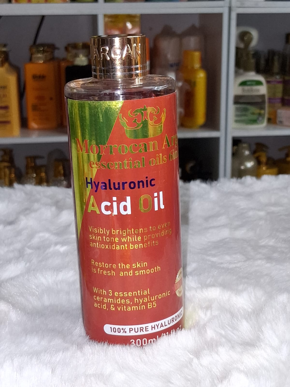 Morrocan argan hyaluronic acid body oil 300ml