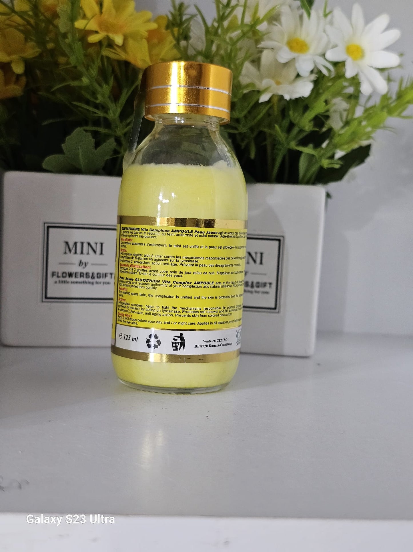 Peau jaune glutathione vita complex ampoule serum