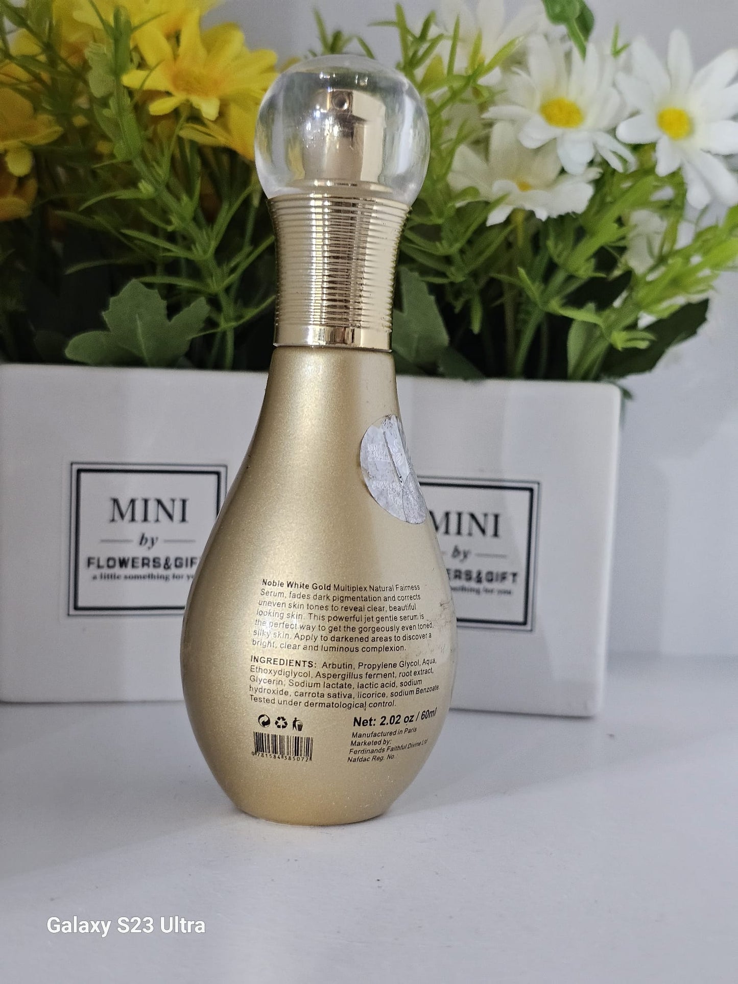Noble white gold multiplex natural fairness serum 60ml