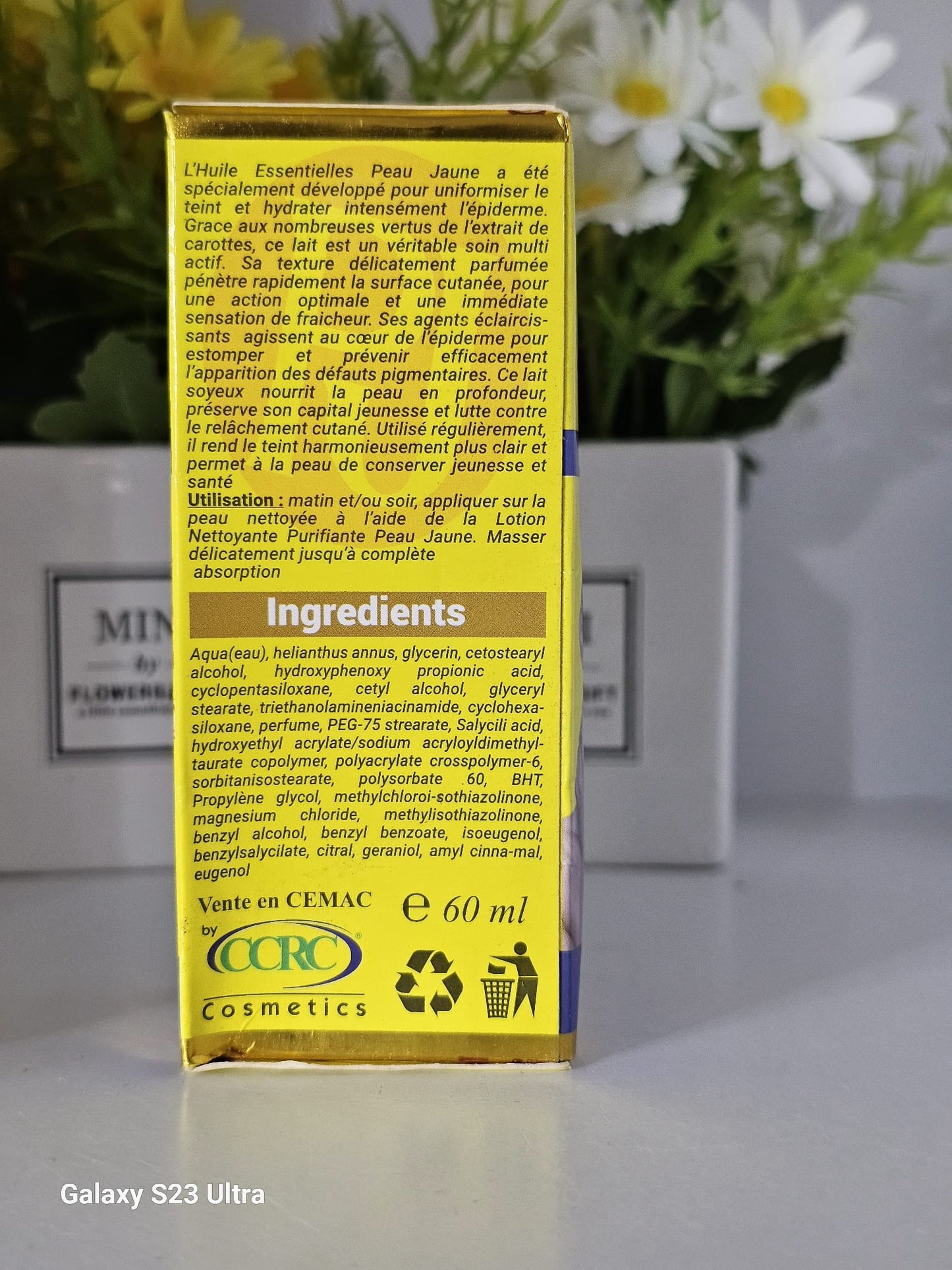 Peau jaune strong lightening oil