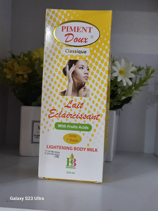 Piment doux classique lightening body milk 250ml
