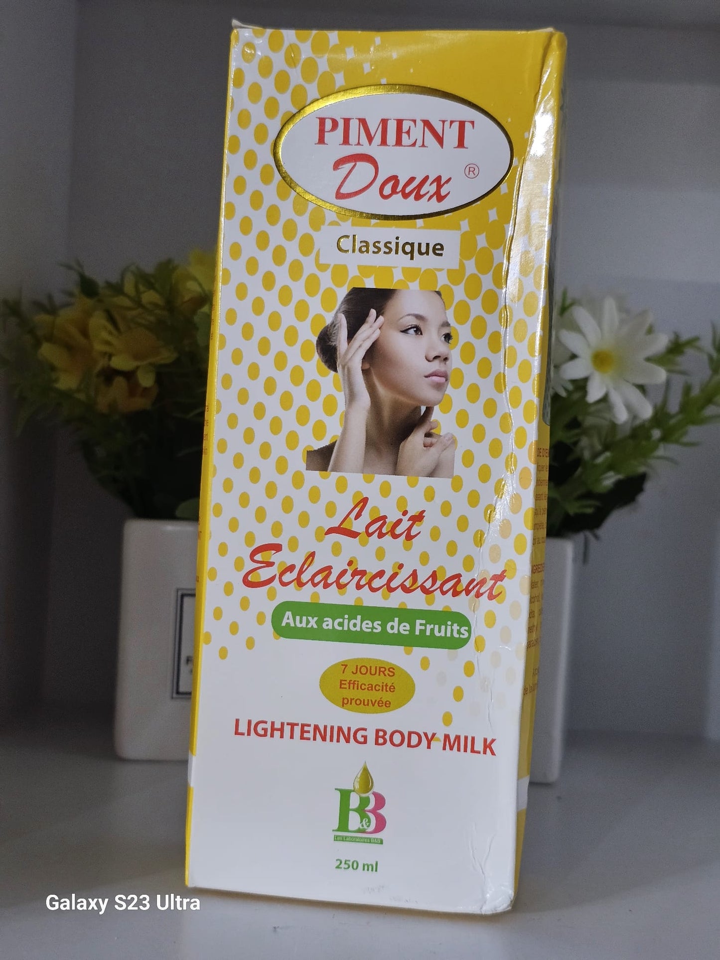 Piment doux classique lightening body milk 250ml