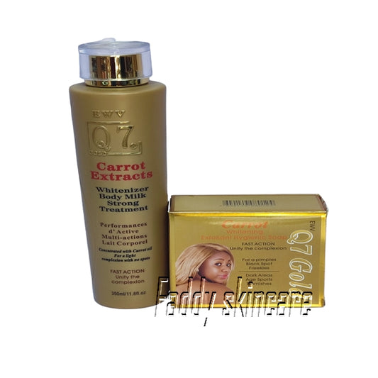 EWV Q7 whitenizer body milk with soap