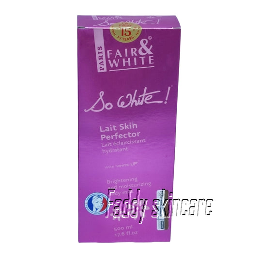 Fair & white so white brightening & moisturizing body milk