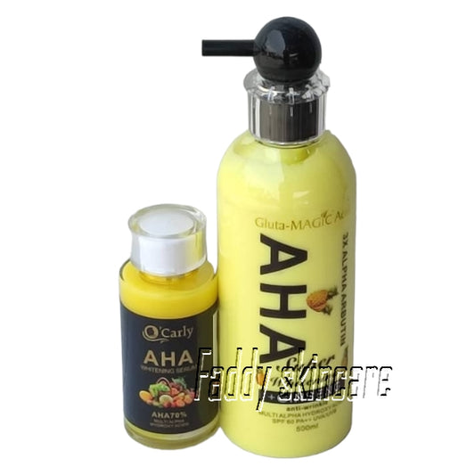 O'carly gluta magic aha super whitening soap with serum