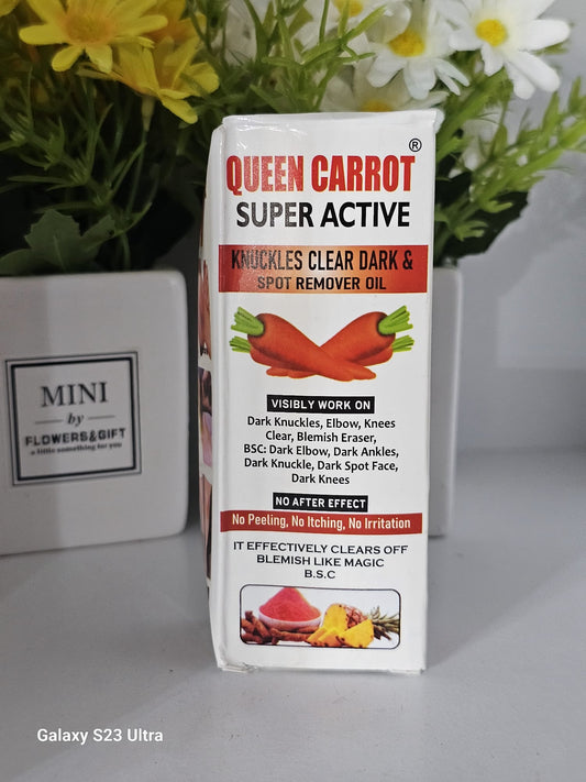 Queen carrot super active knuckles clear dark & spot remover oil