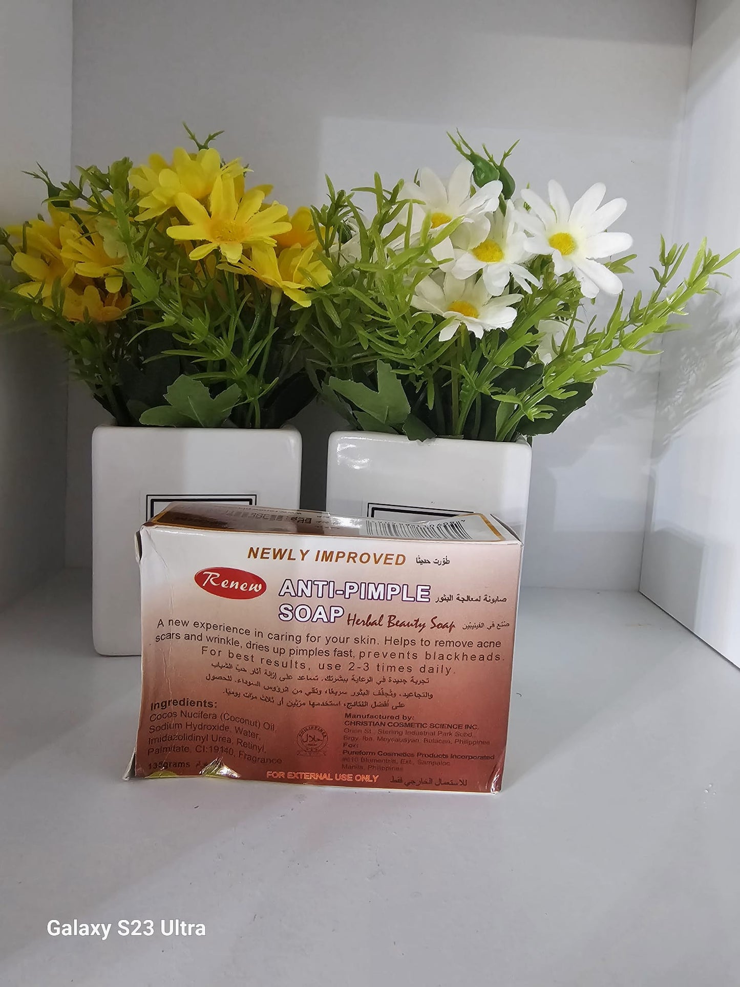 Renew anti-pimple herbal beauty soap