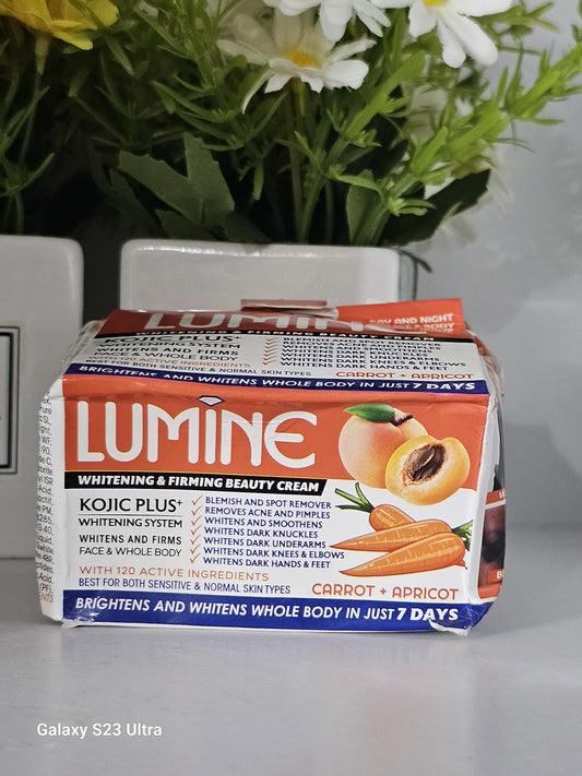 Lumine carrot & apricot whitening & firming beauty cream 135g