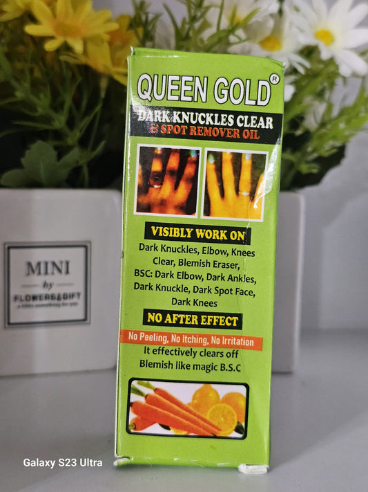 Queen gold dark knuckles clear & spot remover oil