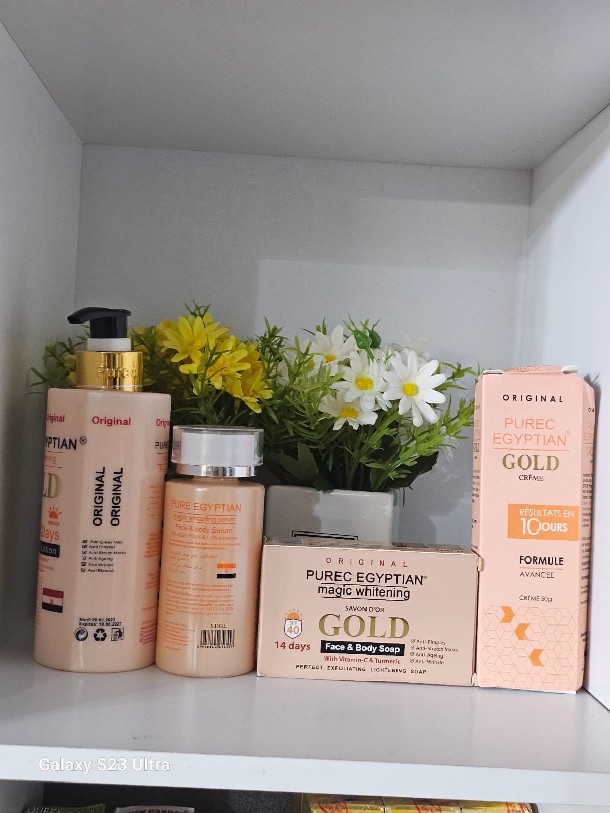 Purec egyptian magic whitening lotion with serum, soap & advanced cream
