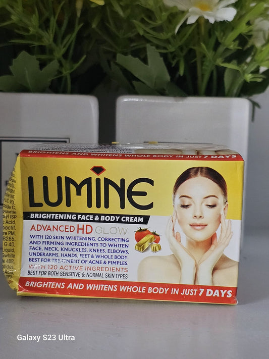 Lumine advanced hd glow brightening face & body cream 135g