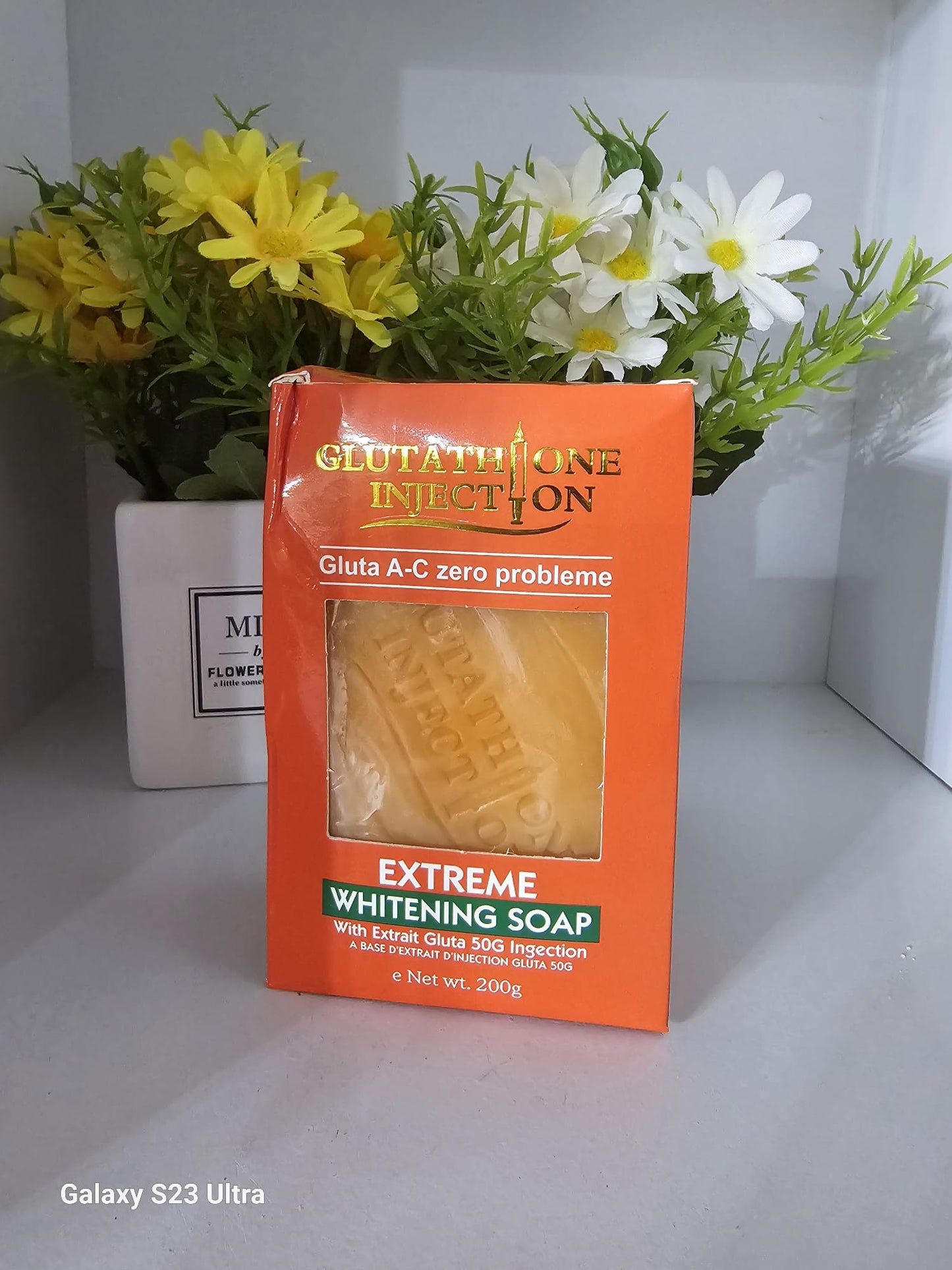 Glutathione injection extreme whitening soap 200g