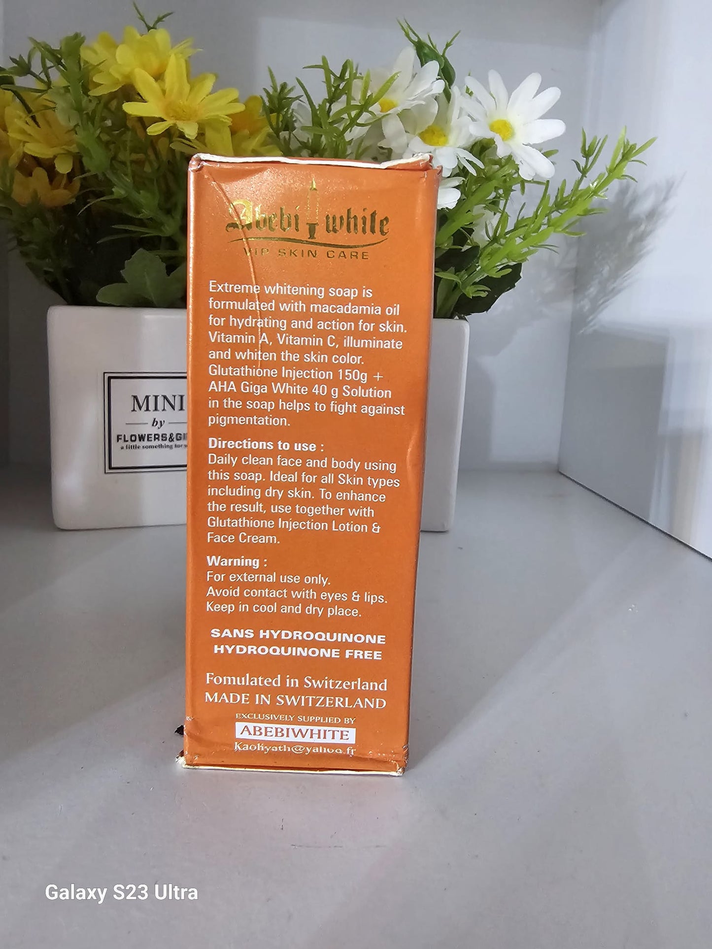 Glutathione injection extreme whitening soap 200g