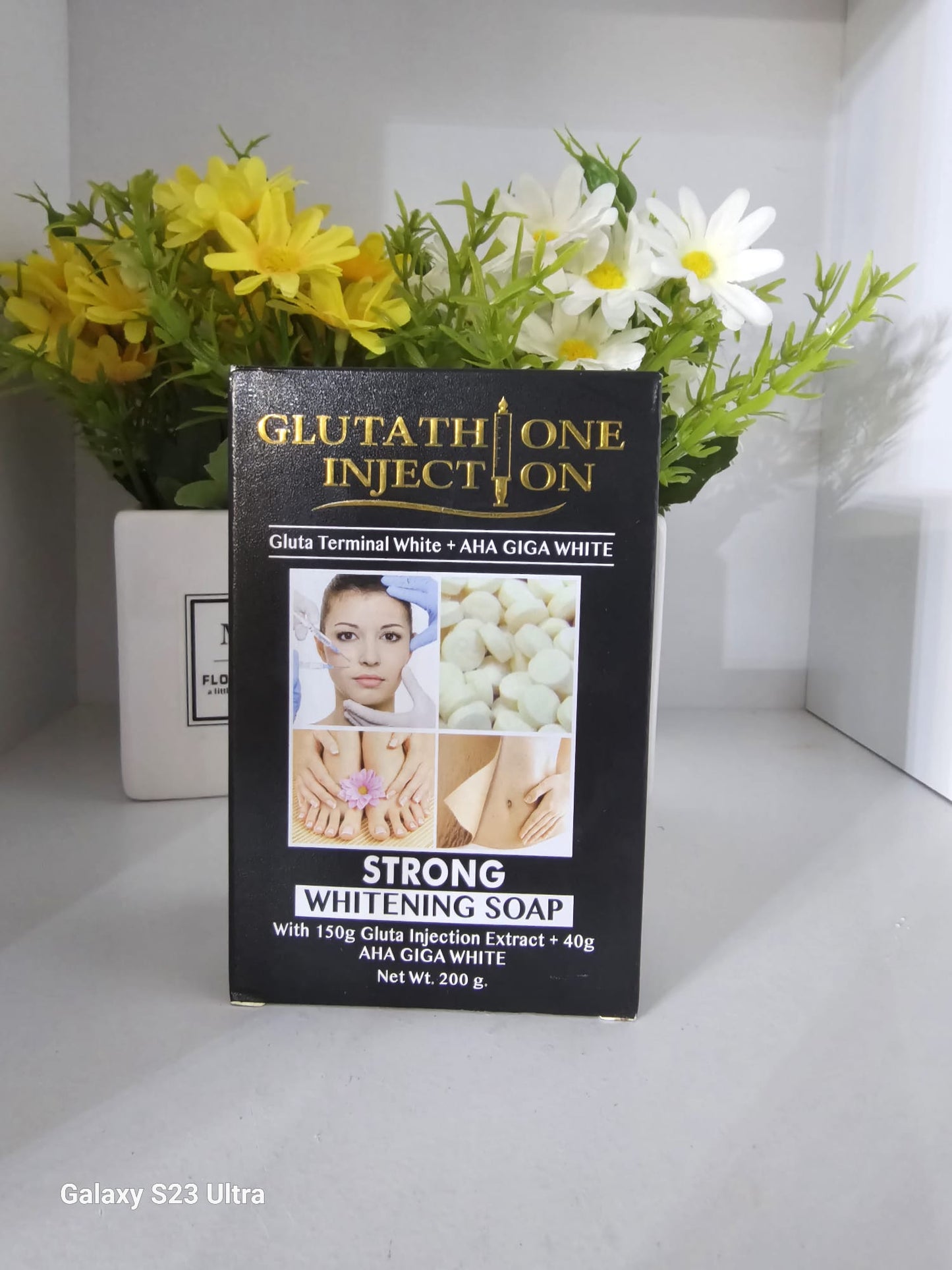 Glutathione injection strong whitening soap 200g