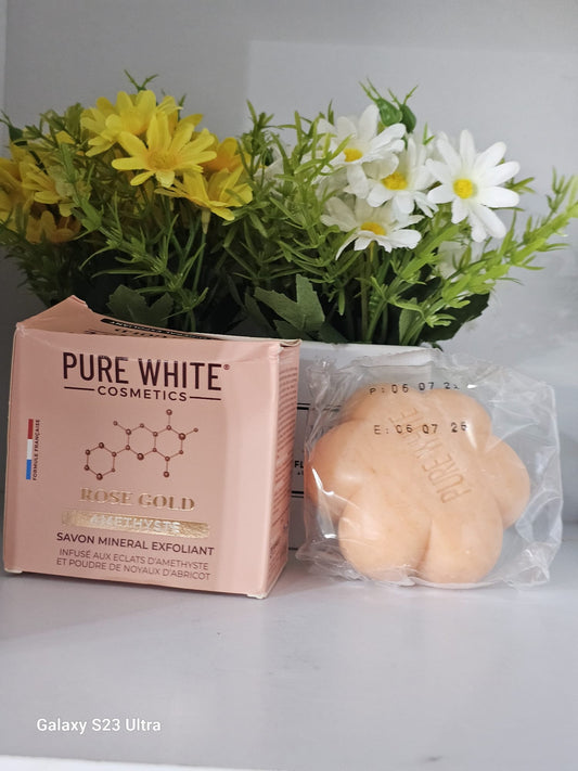 Pure white rosegold soap 150g