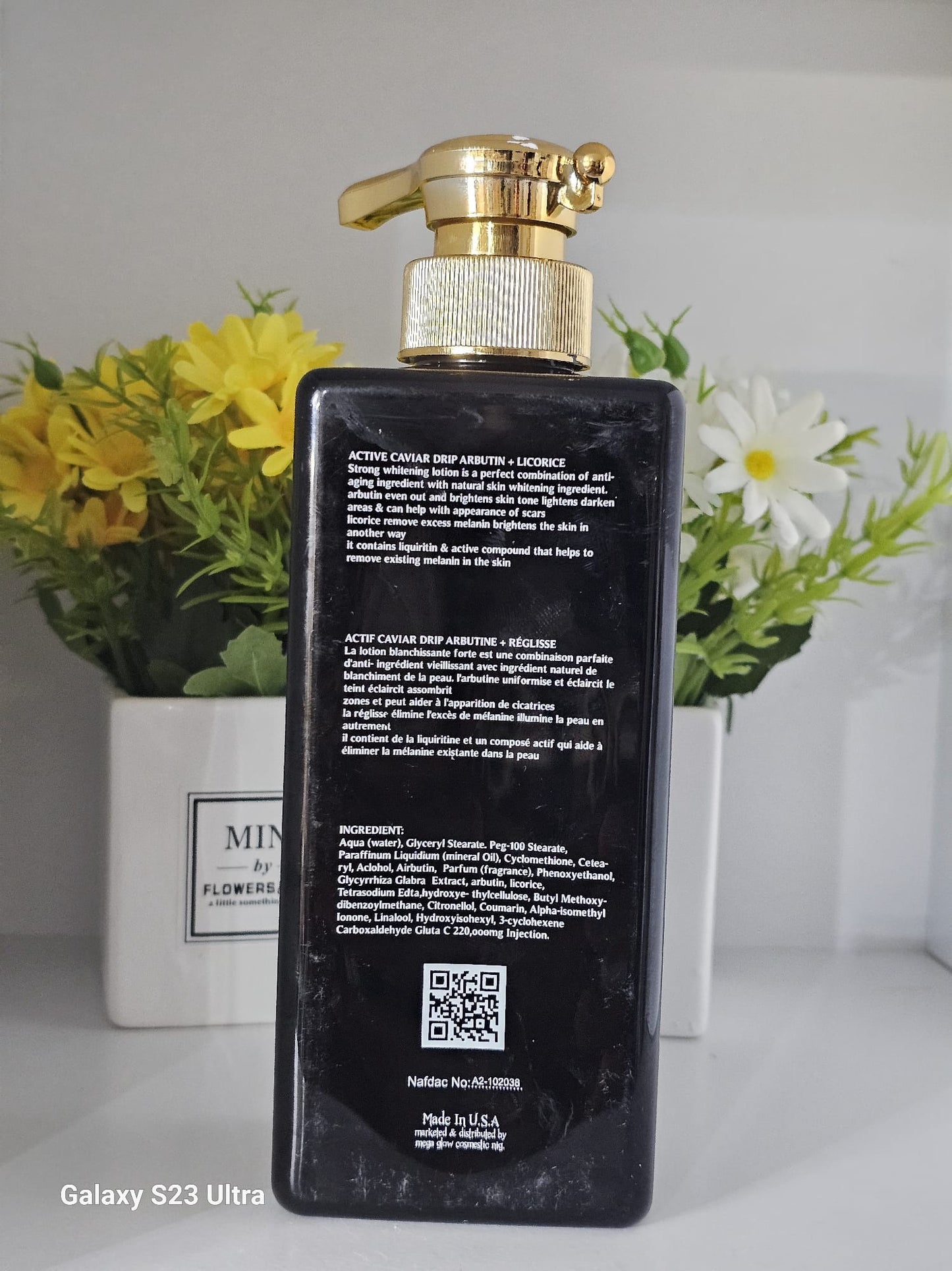 Active caviar drip arbutin licorice lotion 444ml